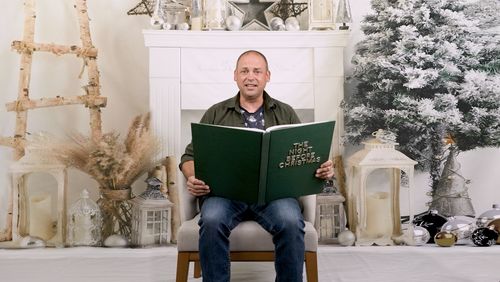 Customer photo review of Kate Christmas Fireplace Backdrop White Designed by Emetselch