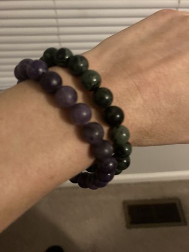 Customer photo review of Gemstone Stretch Bracelets - Various Styles of Crystals
