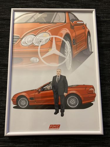 Customer photo review of Dein handgezeichnetes Fahrzeug als Poster