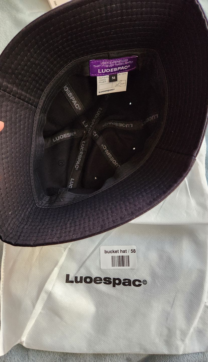 Customer photo review of BTS JUNGKOOK PICK - LUOESPAC OVERFIT ROUND BUCKET HAT BLACK