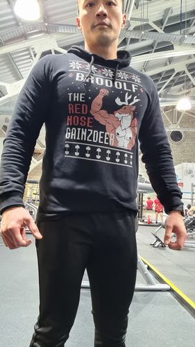 Customer photo review of Brodolf The Red Nose Gainzdeer - Long Sleeve