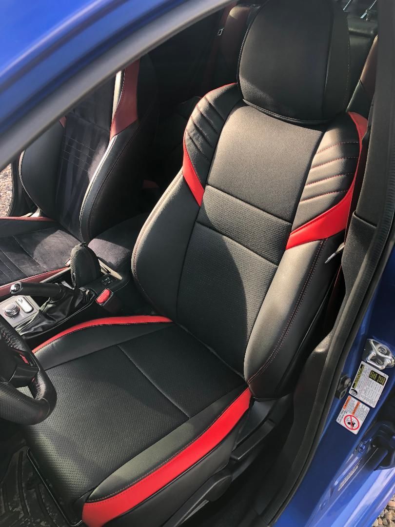 Customer photo review of 2015-21 Subaru WRX / STi Custom Leather Seat Covers