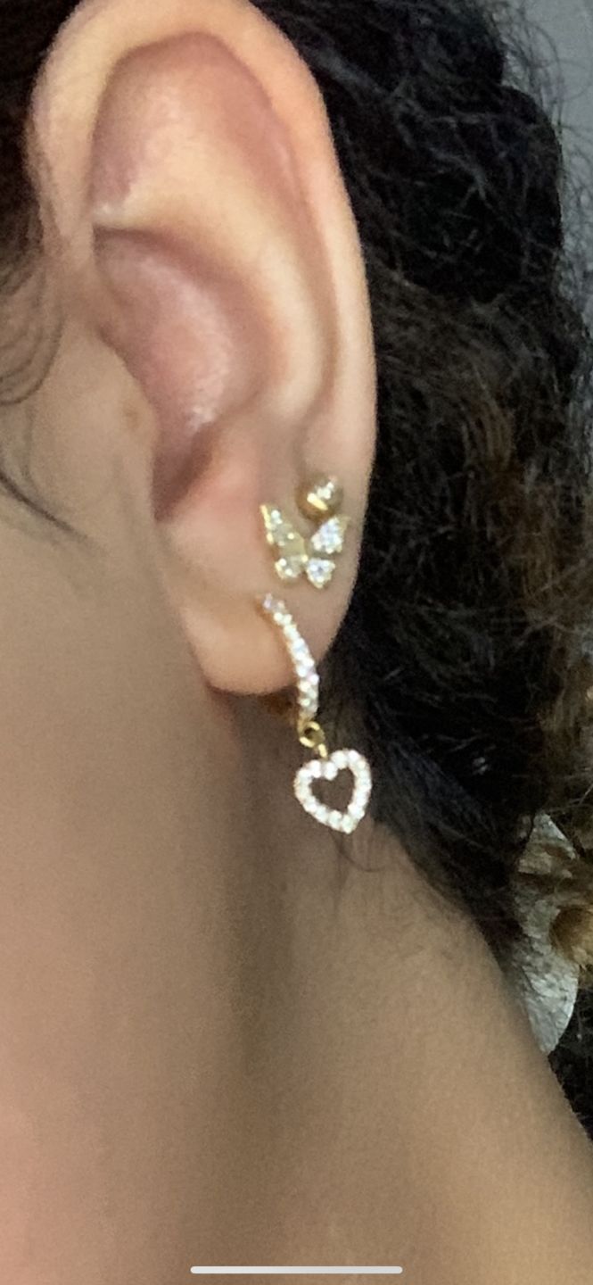 Customer photo review of Butterfly Ohrstecker | 925 Echtsilber
