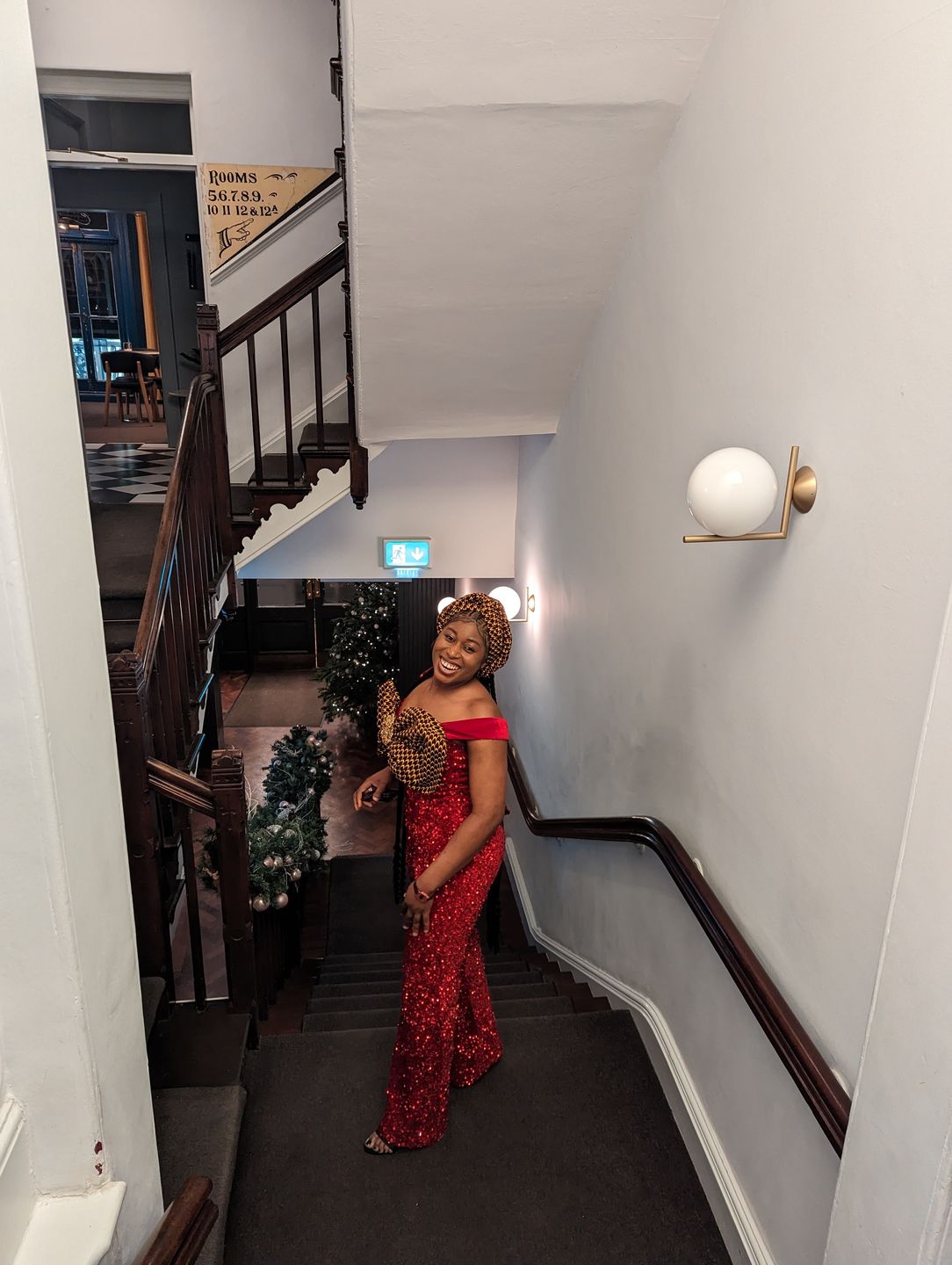 Customer photo review of Heavy Sequin Velvet Fabric