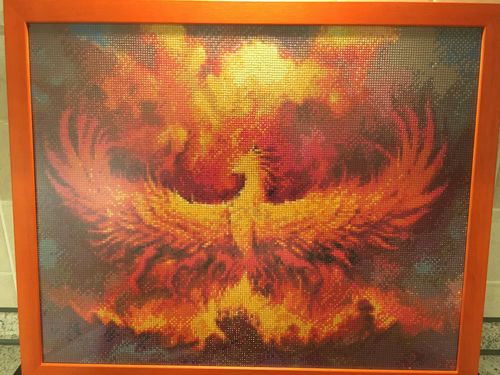Customer photo review of 5D Diamond Painting Feuer Phoenix