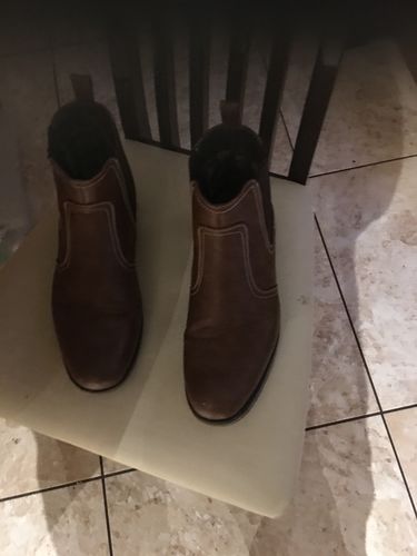 Customer photo review of Brown  Slip On Chelsea Boot. (arnham)