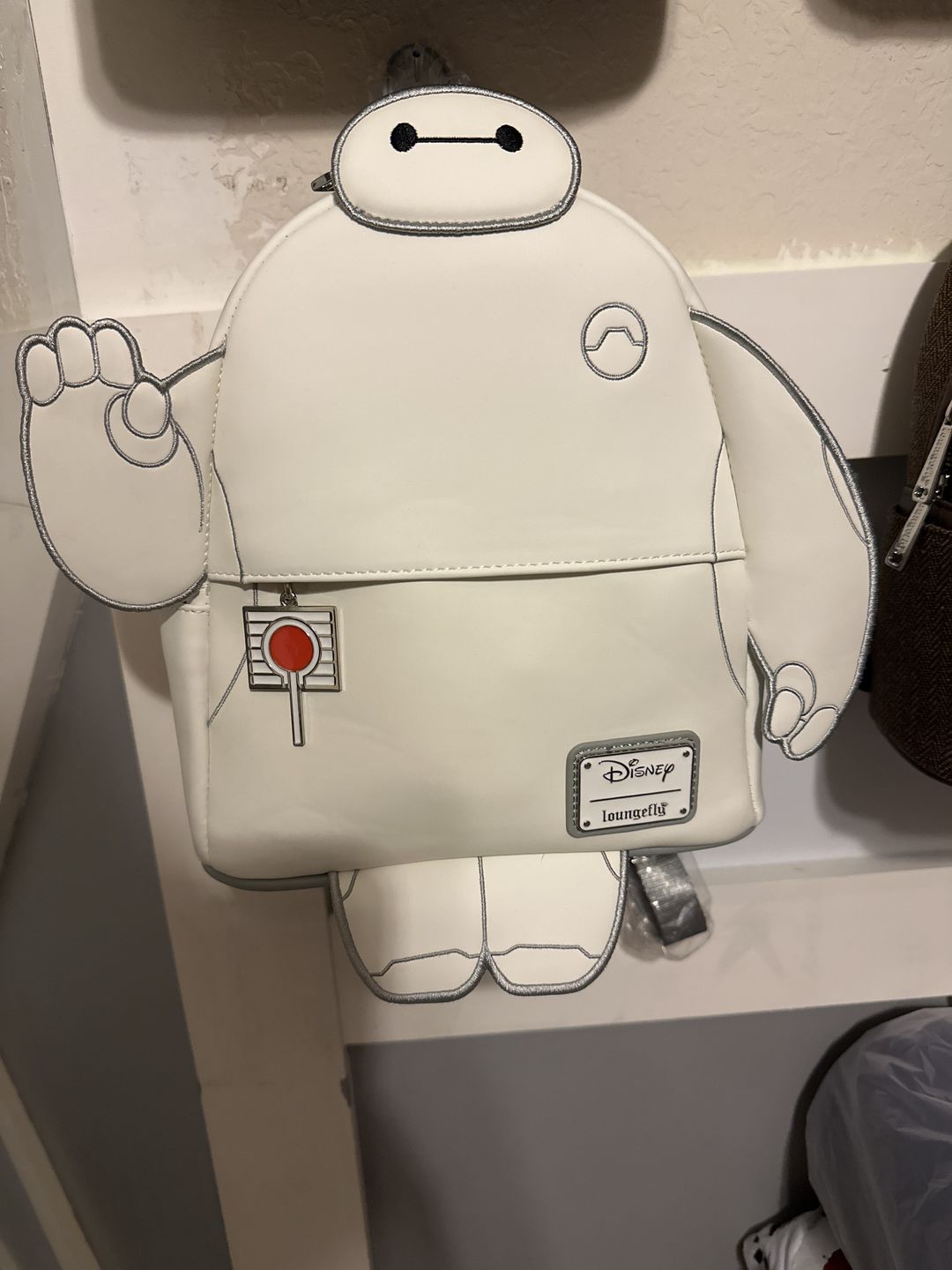 Customer photo review of 707 Street Exclusive - Loungefly Disney Glow in the Dark Talking Baymax Mini Backpack - December Preorder