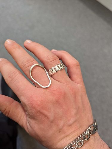 Customer photo review of Cuban Link Ring