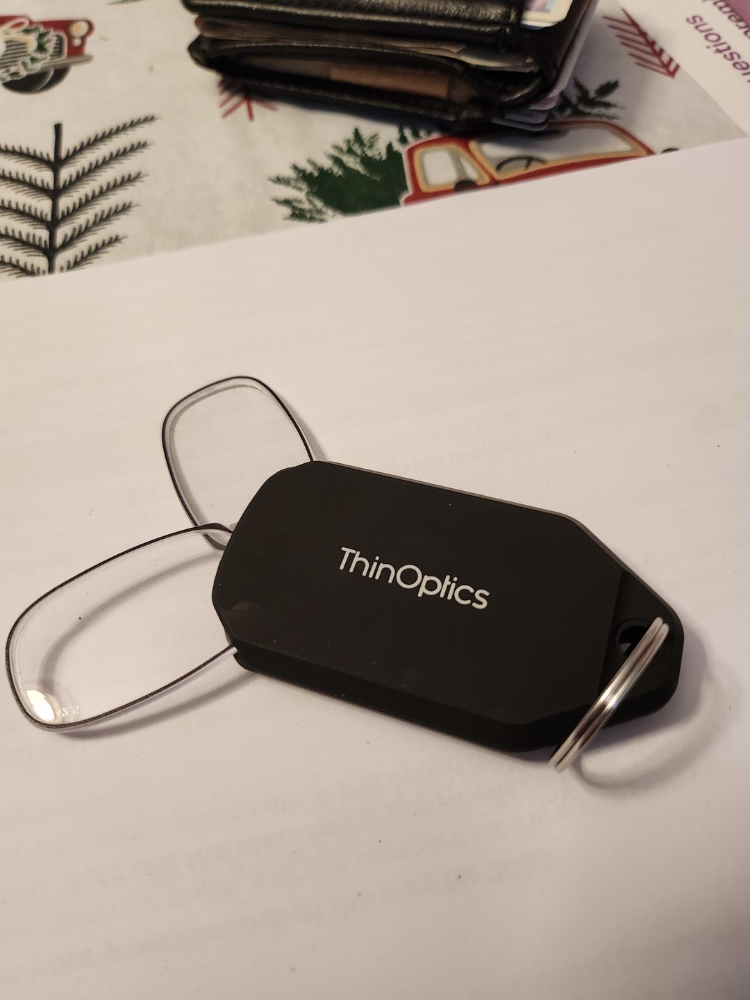 Customer photo review of Readers + Black Keychain Case