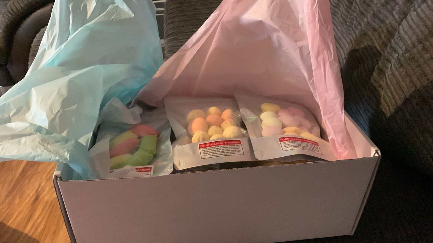 Customer photo review of Freeze Dried Candy Mystery Box