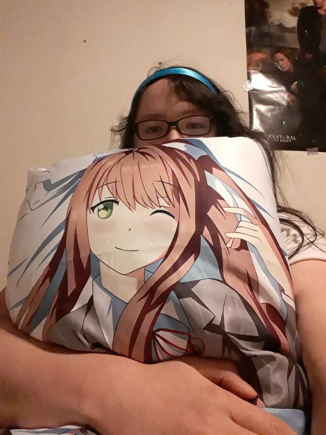 Customer photo review of Monika Body Pillow  Monika from Doki Doki