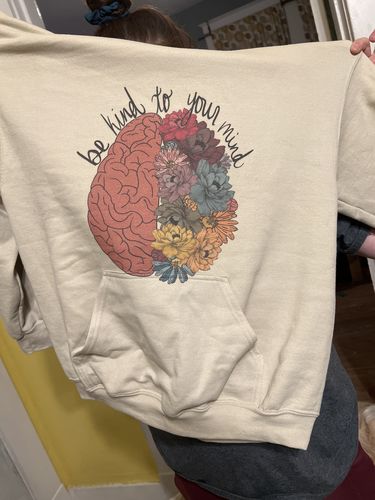 Customer photo review of Imperfect Mystery Hoodie