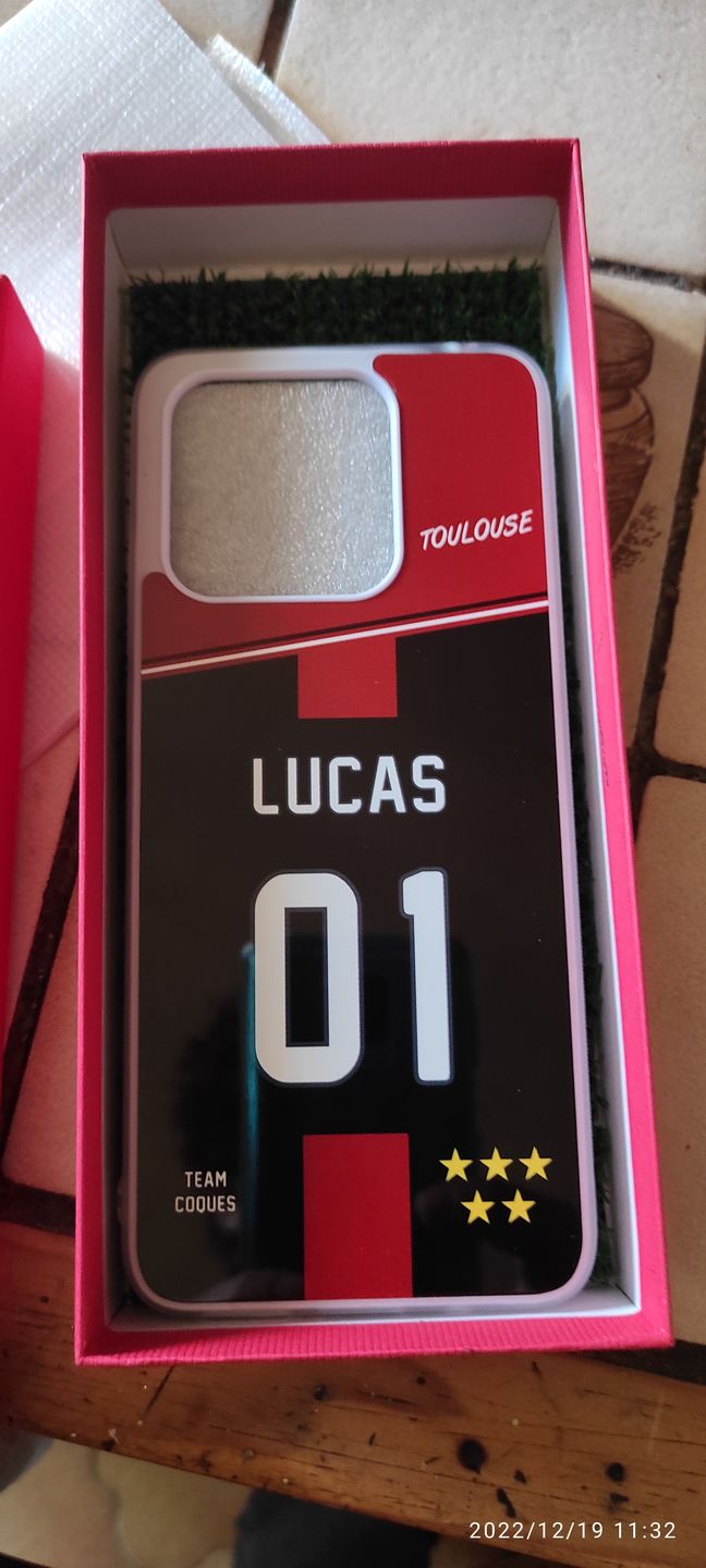 Customer photo review of Coque rugby TOULOUSE RUGBY personnalisable - TEAMCOQUES
