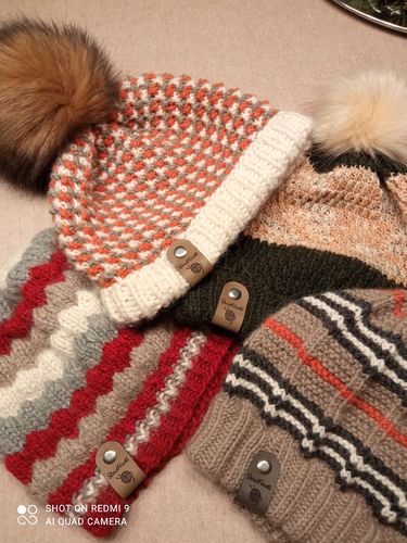 Customer photo review of Kunstleder-Labels mit Chicago Screws - Personalisierte Labels