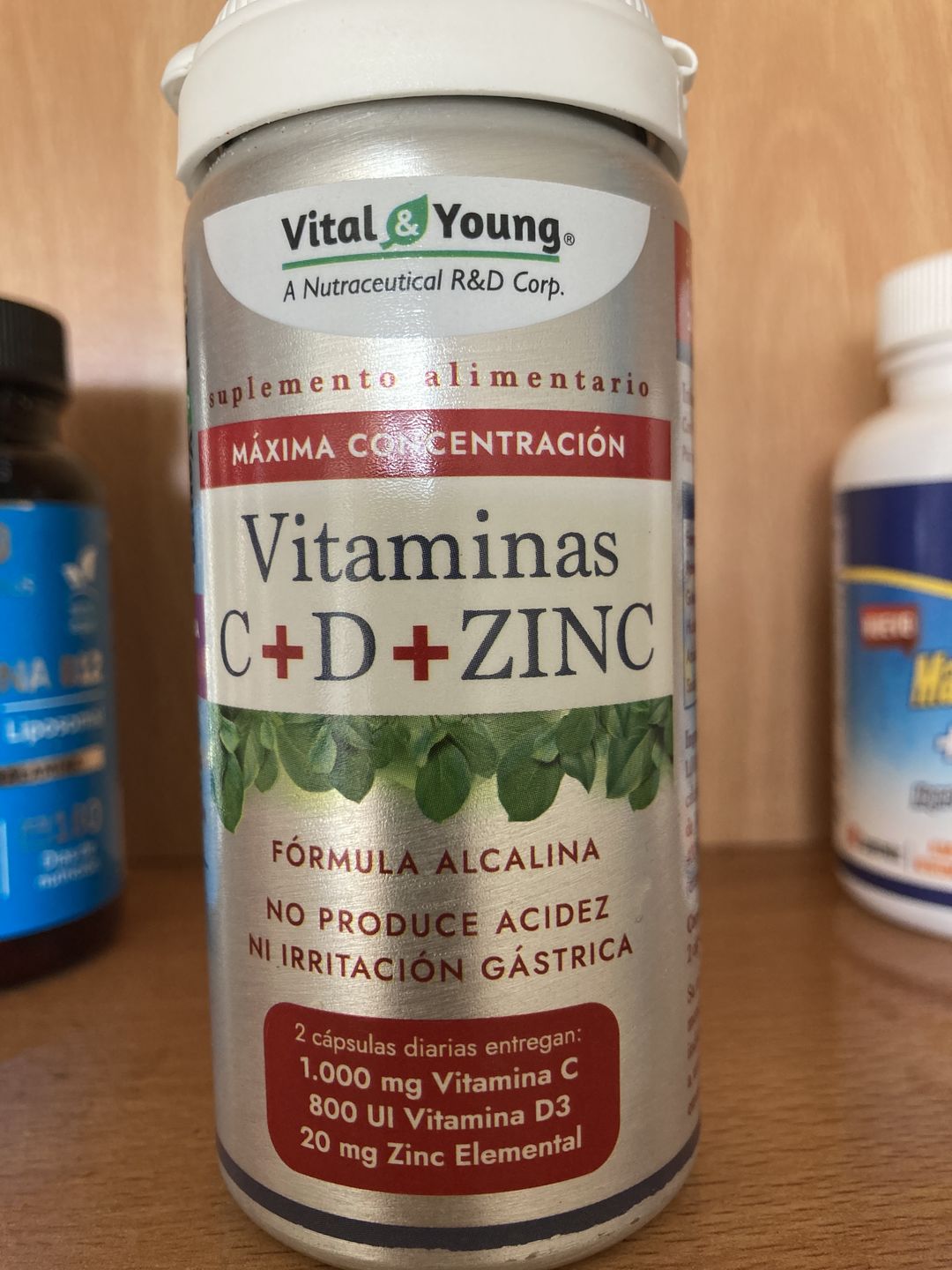 Customer photo review of Vitaminas C+D+ZINC 1.000 mg/800 UI/20 mg-60 cáps
