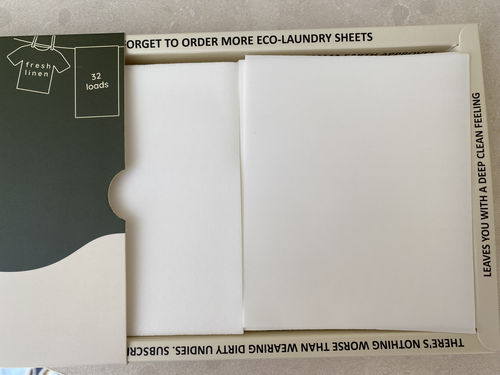 Customer photo review of Laundry Detergent Eco-Sheets™