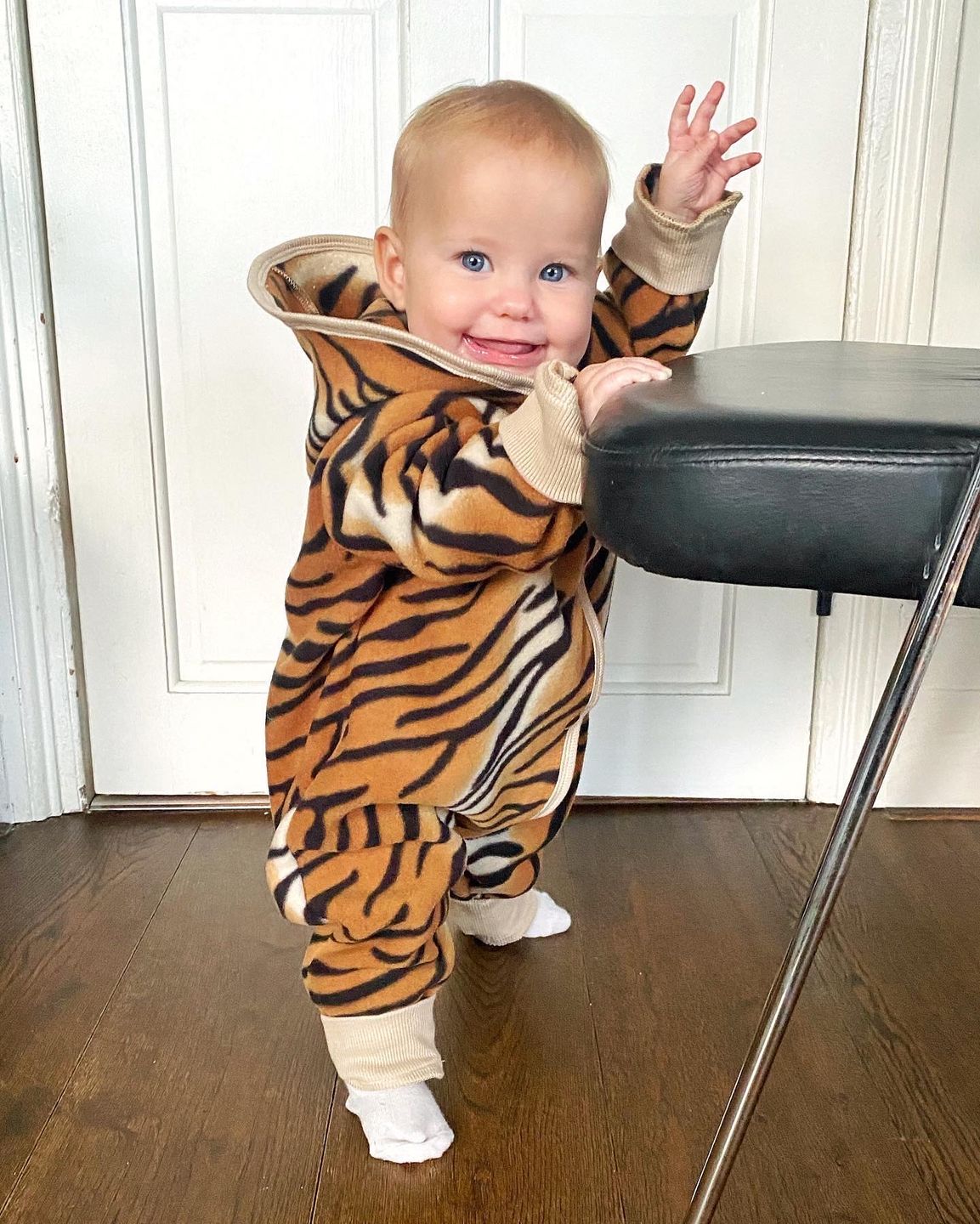 Customer photo review of Tiger Anti Pill Polar Fleece Fabric