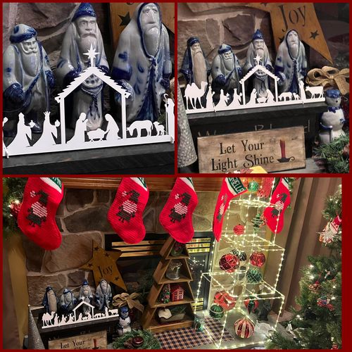 Customer photo review of Metal Nativity