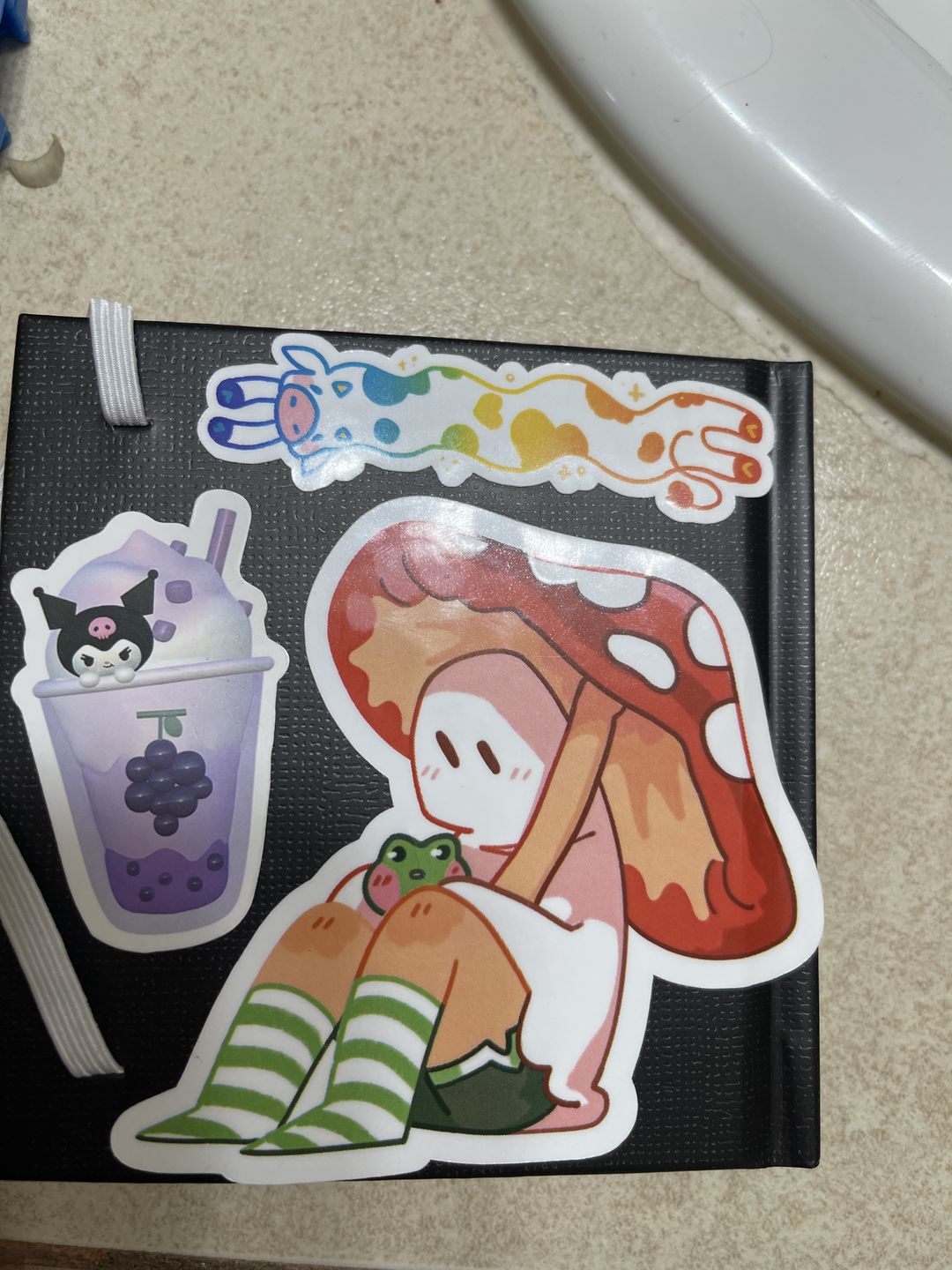 Customer photo review of Cute Ghost Stickers! : V6