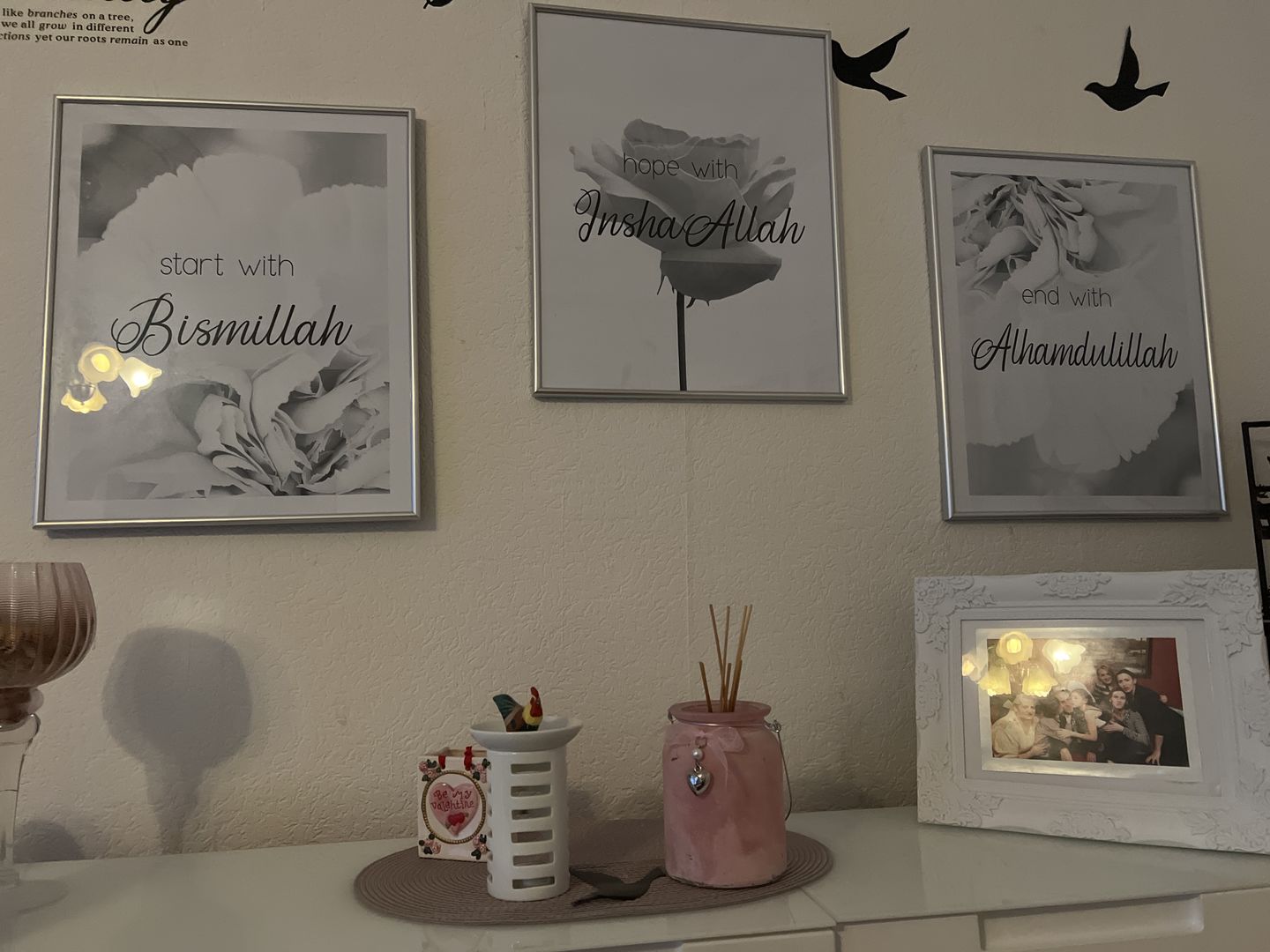 Customer photo review of Start with Bismillah - rosa, weiß oder beige