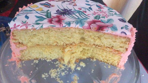 Customer photo review of Chinoiserie Floral - Edible Icing Cake Wrap