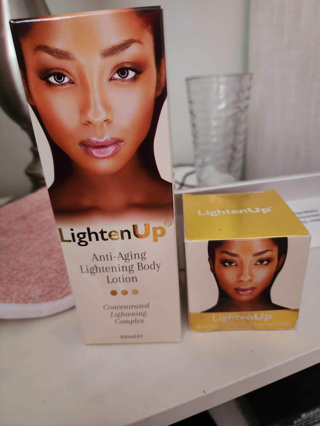 Customer photo review of Omic LightenUp Anti-Aging Lightening Cream - 100ml