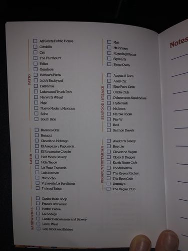 Customer photo review of Cleveland Eats: A Restaurant Bucket List