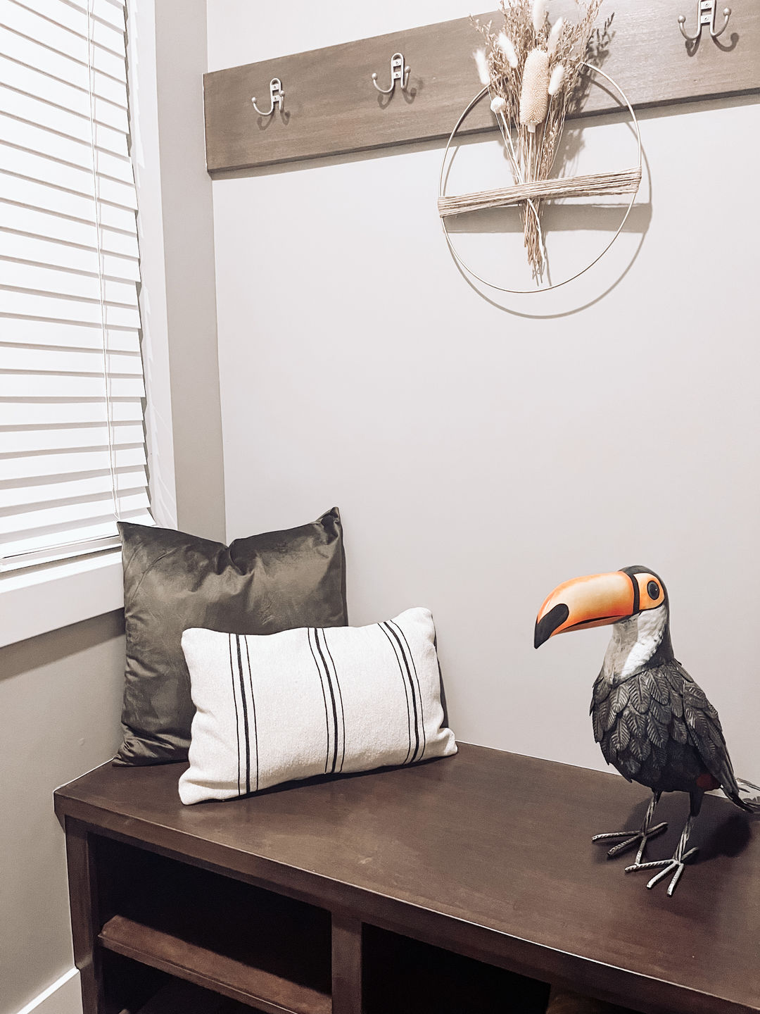 Customer photo review of Ollie in Warm Charcoal - Lumbar 12x40"