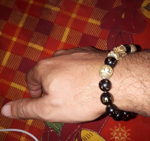 Customer photo review of Feng Shui Black Obsidian Wealth Bracelet