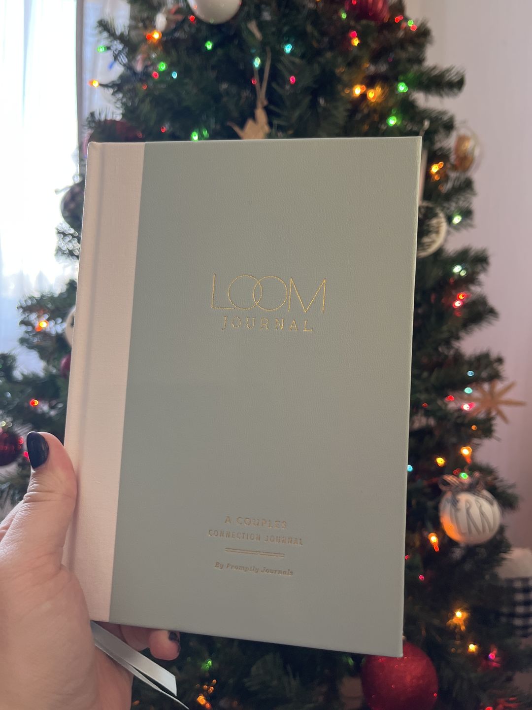 Customer photo review of Loom Couples Journal - Powdered Blue