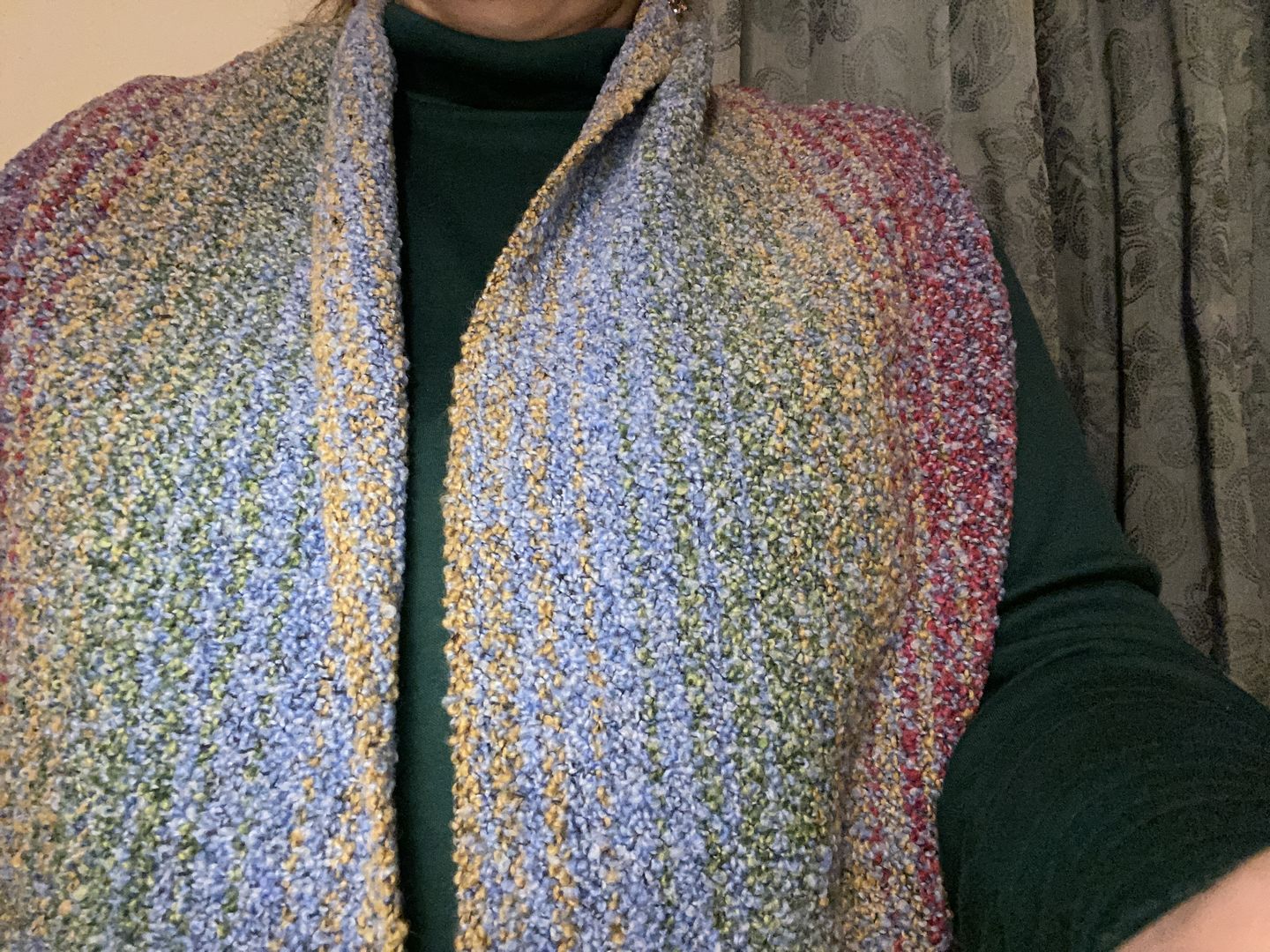Customer photo review of Mucros Weavers Skellig Scarf