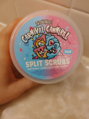 Customer photo review of Carnival Cannibal Split Scrub