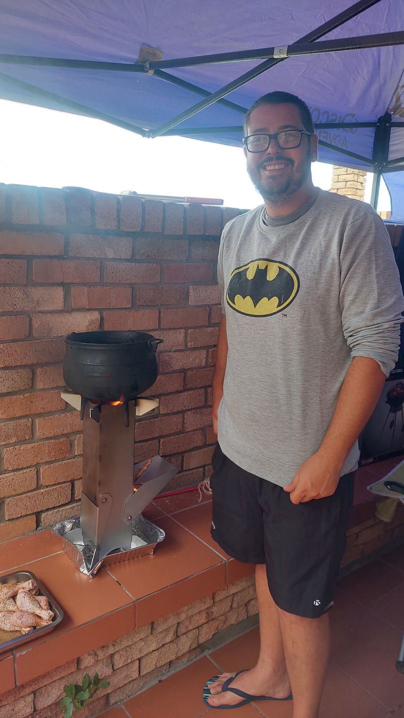 Customer photo review of BraaiPlank™ ROCKETSTOVE+ with Carry Bag.