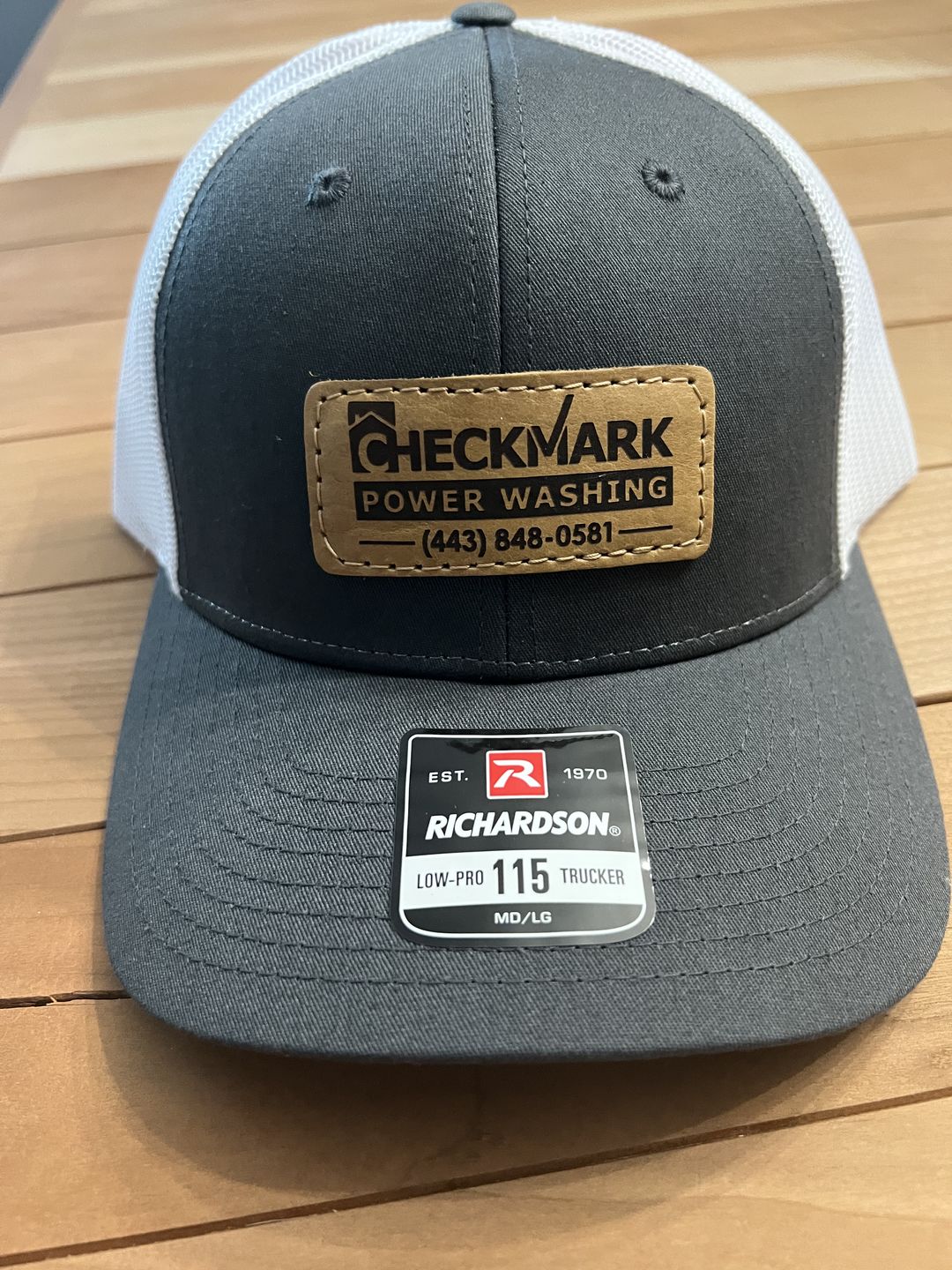 Customer photo review of Richardson 115 Custom Leather Patch Hat