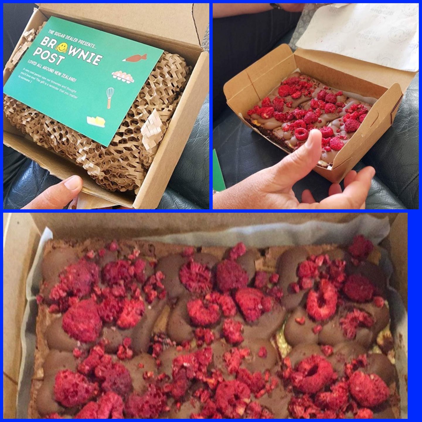 Customer photo review of Mini cheesecake brownie
