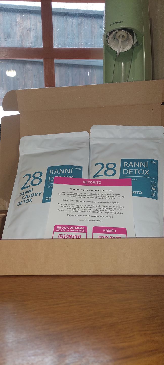Customer photo review of Ranní Detoxikační čaj (28 denní)