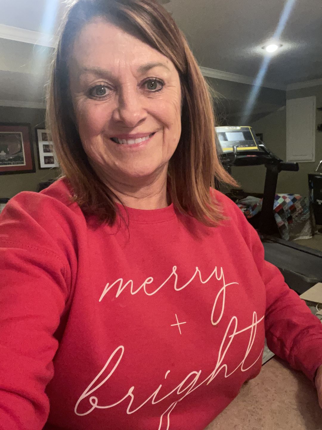 Customer photo review of Merry And Bright White Script