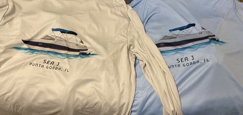 Customer photo review of Custom Digital Boat Artwork