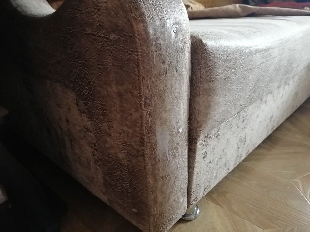 Customer photo review of Feline Furniture Guard