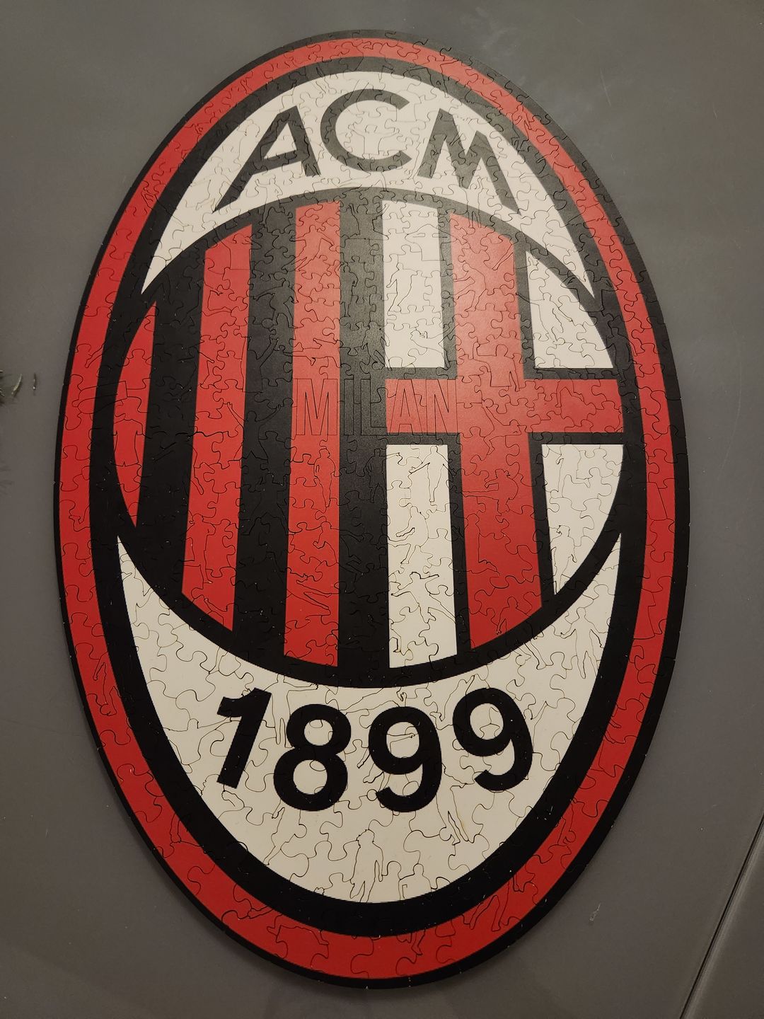 Customer photo review of AC Milan® Logo - Official Wooden Puzzle