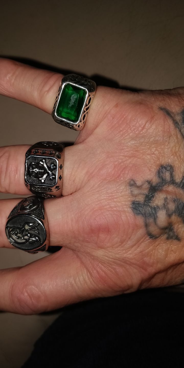 Customer photo review of GREEN GEM. - 925 SILVER