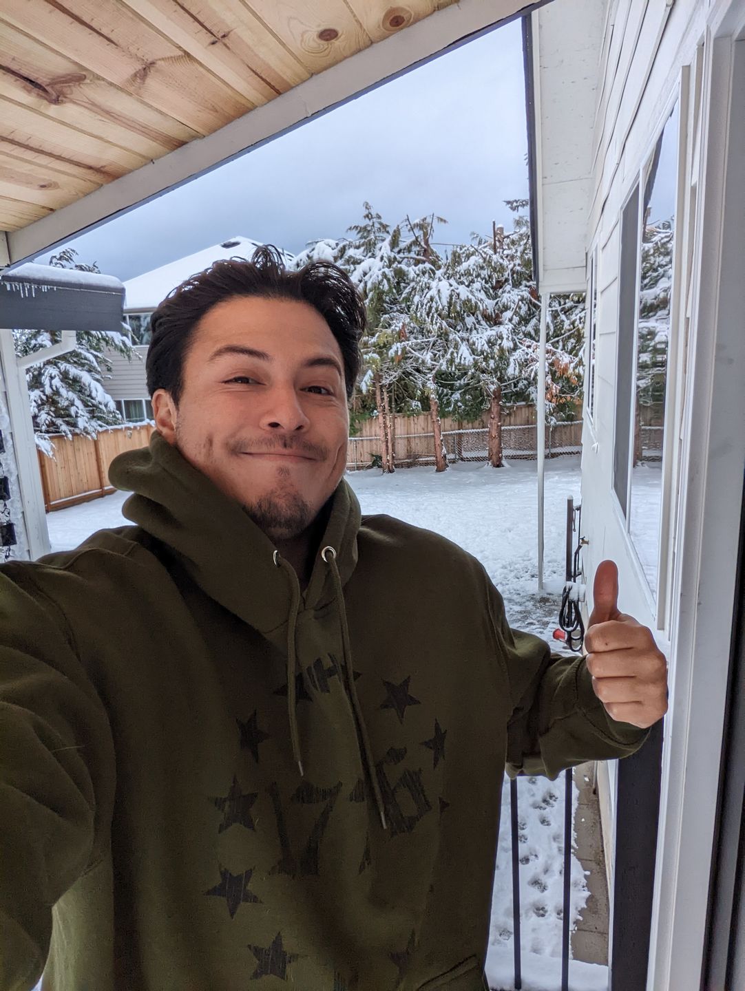 Customer photo review of 1776 Circle Stars Hoodie