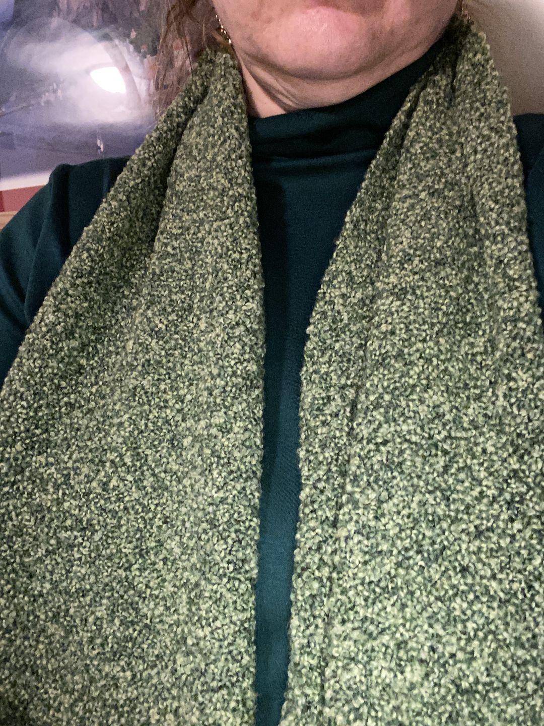 Customer photo review of Mucros Weavers Skellig Scarf