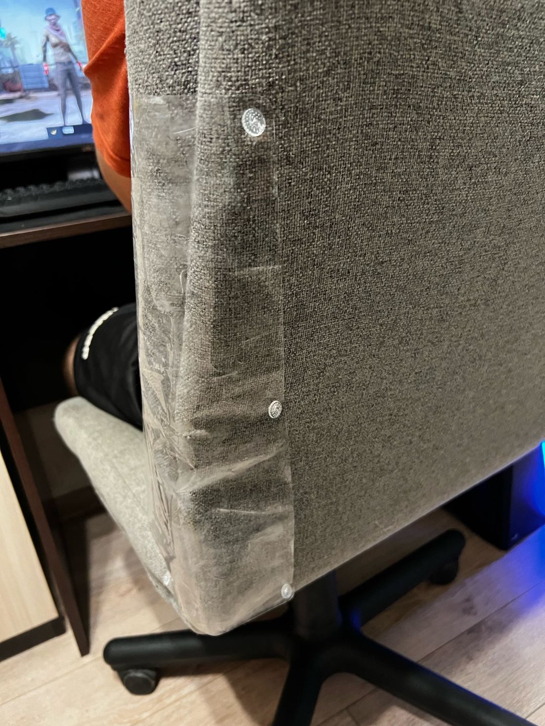 Customer photo review of Feline Furniture Guard