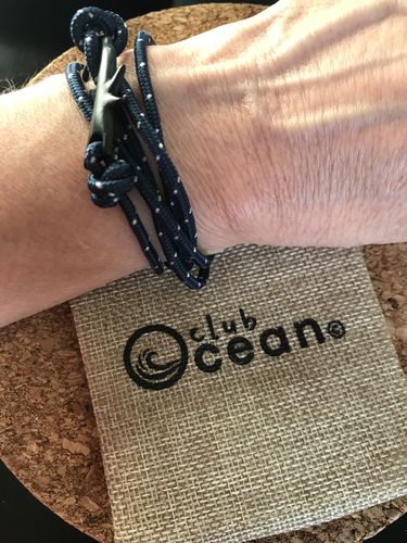 Customer photo review of "Shark" tracking bracelet
