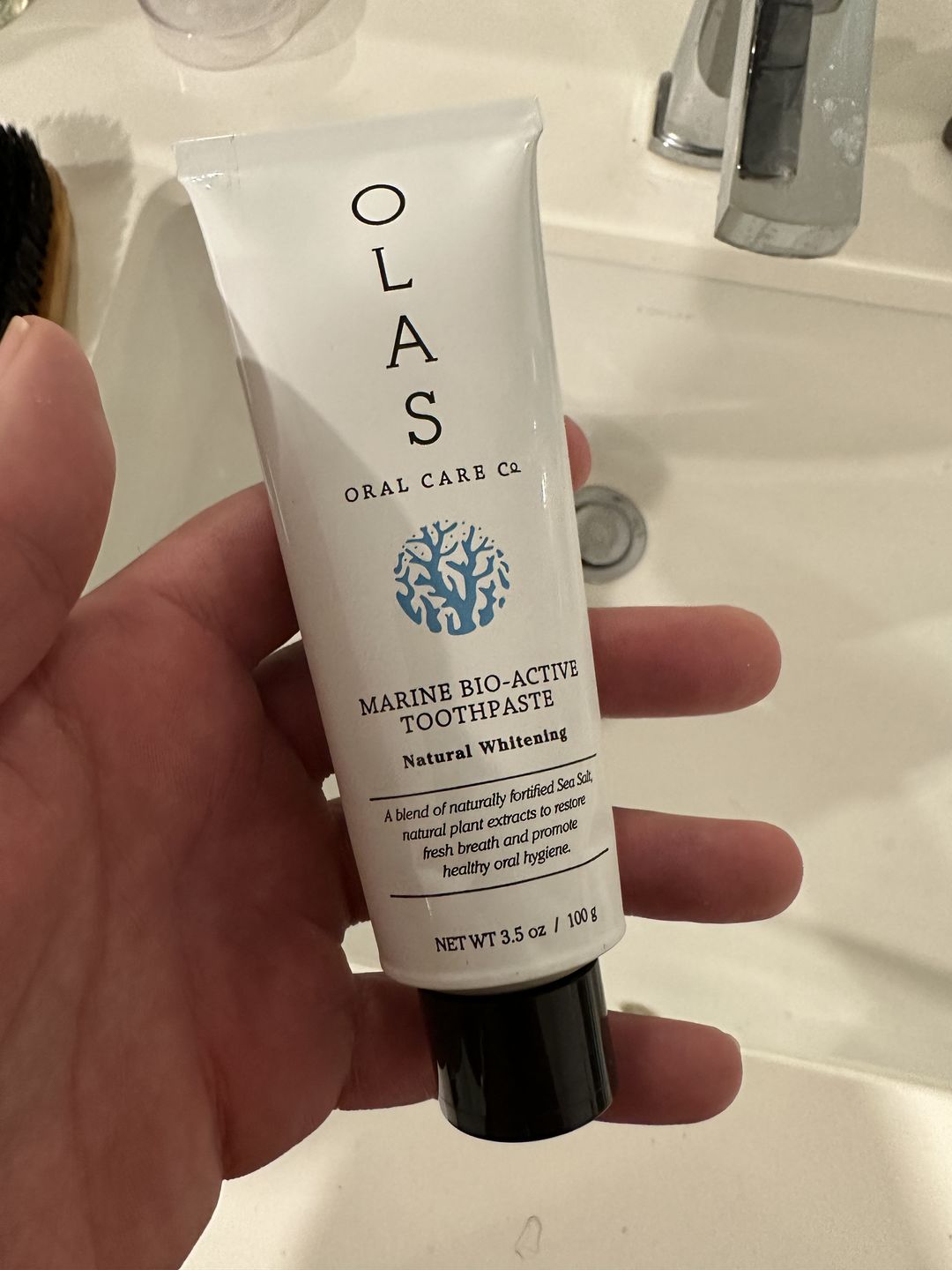 Customer photo review of NEW - OLAS Marine Bio-Active Toothpaste