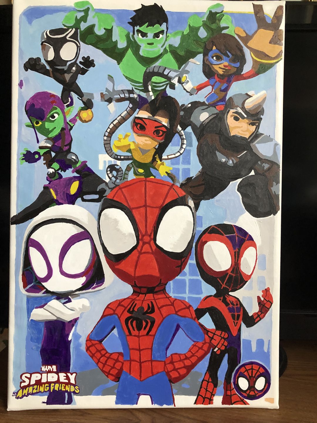 Customer photo review of Personalized Paint By Number Kits - Upload Any Photo