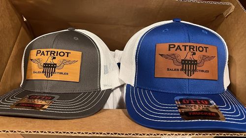 Customer photo review of [6 Pack] 112 Style Leather Patch Trucker Hats - Rectangle Patch