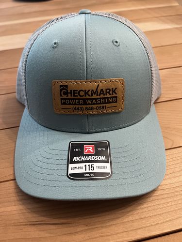 Customer photo review of Richardson 115 Custom Leather Patch Hat
