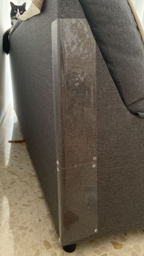 Customer photo review of Feline Furniture Guard